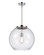 Athens - 1 Light - 16 inch - Polished Chrome - Stem Hung - Pendant (3442|221-1S-PC-G124-16)