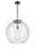 Athens - 1 Light - 18 inch - Oil Rubbed Bronze - Stem Hung - Pendant (3442|221-1S-OB-G122-18-LED)