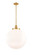 Beacon - 1 Light - 18 inch - Satin Gold - Stem Hung - Pendant (3442|201S-SG-G201-18-LED)