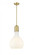 Amherst - 1 Light - 12 inch - Satin Gold - Stem hung - Mini Pendant (3442|492-1S-SG-G581-12-LED)