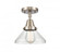 Caden - 1 Light - 8 inch - Brushed Satin Nickel - Semi-Flush Mount (3442|447-1C-SN-G4474-LED)