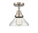 Caden - 1 Light - 8 inch - Brushed Satin Nickel - Semi-Flush Mount (3442|447-1C-SN-G4472)