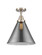 Cone - 1 Light - 12 inch - Brushed Satin Nickel - Semi-Flush Mount (3442|447-1C-SN-G43-L)