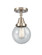 Beacon - 1 Light - 6 inch - Brushed Satin Nickel - Semi-Flush Mount (3442|447-1C-SN-G204-6)