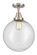 Beacon - 1 Light - 12 inch - Brushed Satin Nickel - Semi-Flush Mount (3442|447-1C-SN-G204-12)