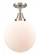Beacon - 1 Light - 10 inch - Brushed Satin Nickel - Semi-Flush Mount (3442|447-1C-SN-G201-10-LED)