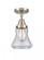 Bellmont - 1 Light - 6 inch - Brushed Satin Nickel - Semi-Flush Mount (3442|447-1C-SN-G194-LED)