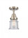 Canton - 1 Light - 6 inch - Brushed Satin Nickel - Semi-Flush Mount (3442|447-1C-SN-G184S)