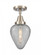 Geneseo - 1 Light - 7 inch - Brushed Satin Nickel - Semi-Flush Mount (3442|447-1C-SN-G165)