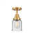 Bell - 1 Light - 5 inch - Satin Gold - Semi-Flush Mount (3442|447-1C-SG-G54)