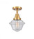 Oxford - 1 Light - 8 inch - Satin Gold - Semi-Flush Mount (3442|447-1C-SG-G534)