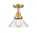 Caden - 1 Light - 8 inch - Satin Gold - Semi-Flush Mount (3442|447-1C-SG-G4474-LED)