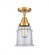 Canton - 1 Light - 6 inch - Satin Gold - Semi-Flush Mount (3442|447-1C-SG-G182)