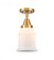 Canton - 1 Light - 6 inch - Satin Gold - Semi-Flush Mount (3442|447-1C-SG-G181-LED)