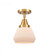Fulton - 1 Light - 7 inch - Satin Gold - Semi-Flush Mount (3442|447-1C-SG-G171)