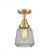 Chatham - 1 Light - 7 inch - Satin Gold - Semi-Flush Mount (3442|447-1C-SG-G142-LED)