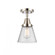 Cone - 1 Light - 6 inch - Polished Nickel - Semi-Flush Mount (3442|447-1C-PN-G64-LED)