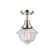 Oxford - 1 Light - 8 inch - Polished Nickel - Semi-Flush Mount (3442|447-1C-PN-G532-LED)