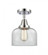 Bell - 1 Light - 8 inch - Polished Chrome - Semi-Flush Mount (3442|447-1C-PC-G72-LED)