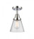 Cone - 1 Light - 6 inch - Polished Chrome - Semi-Flush Mount (3442|447-1C-PC-G64-LED)