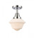 Oxford - 1 Light - 8 inch - Polished Chrome - Semi-Flush Mount (3442|447-1C-PC-G531-LED)