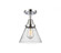Cone - 1 Light - 8 inch - Polished Chrome - Semi-Flush Mount (3442|447-1C-PC-G44-LED)