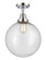 Beacon - 1 Light - 12 inch - Polished Chrome - Semi-Flush Mount (3442|447-1C-PC-G204-12-LED)