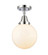 Beacon - 1 Light - 8 inch - Polished Chrome - Semi-Flush Mount (3442|447-1C-PC-G201-8-LED)