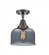 Bell - 1 Light - 8 inch - Oil Rubbed Bronze - Semi-Flush Mount (3442|447-1C-OB-G73)