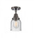 Bell - 1 Light - 5 inch - Oil Rubbed Bronze - Semi-Flush Mount (3442|447-1C-OB-G54-LED)