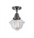 Oxford - 1 Light - 8 inch - Oil Rubbed Bronze - Semi-Flush Mount (3442|447-1C-OB-G532-LED)
