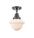 Oxford - 1 Light - 8 inch - Oil Rubbed Bronze - Semi-Flush Mount (3442|447-1C-OB-G531)