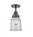 Canton - 1 Light - 6 inch - Oil Rubbed Bronze - Semi-Flush Mount (3442|447-1C-OB-G182)