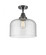 Bell - 1 Light - 12 inch - Matte Black - Semi-Flush Mount (3442|447-1C-BK-G74-L)