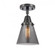 Cone - 1 Light - 6 inch - Matte Black - Flush Mount (3442|447-1C-BK-G63-LED)