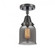 Bell - 1 Light - 5 inch - Matte Black - Semi-Flush Mount (3442|447-1C-BK-G53)