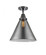 Cone - 1 Light - 12 inch - Matte Black - Flush Mount (3442|447-1C-BK-G43-L)