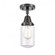 Dover - 1 Light - 5 inch - Matte Black - Semi-Flush Mount (3442|447-1C-BK-G312-LED)