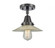 Halophane - 1 Light - 9 inch - Matte Black - Semi-Flush Mount (3442|447-1C-BK-G2-LED)