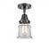 Canton - 1 Light - 6 inch - Matte Black - Semi-Flush Mount (3442|447-1C-BK-G182S)