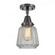 Chatham - 1 Light - 7 inch - Matte Black - Semi-Flush Mount (3442|447-1C-BK-G142)