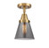Cone - 1 Light - 6 inch - Brushed Brass - Flush Mount (3442|447-1C-BB-G63)