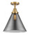 Cone - 1 Light - 12 inch - Brushed Brass - Semi-Flush Mount (3442|447-1C-BB-G43-L)