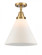 Cone - 1 Light - 12 inch - Brushed Brass - Semi-Flush Mount (3442|447-1C-BB-G41-L)