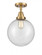Beacon - 1 Light - 10 inch - Brushed Brass - Semi-Flush Mount (3442|447-1C-BB-G204-10)