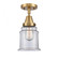 Canton - 1 Light - 6 inch - Brushed Brass - Semi-Flush Mount (3442|447-1C-BB-G182-LED)