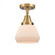 Fulton - 1 Light - 7 inch - Brushed Brass - Semi-Flush Mount (3442|447-1C-BB-G171)