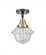 Oxford - 1 Light - 8 inch - Black Antique Brass - Semi-Flush Mount (3442|447-1C-BAB-G534-LED)