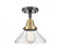 Caden - 1 Light - 8 inch - Black Antique Brass - Semi-Flush Mount (3442|447-1C-BAB-G4474)