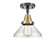 Caden - 1 Light - 8 inch - Black Antique Brass - Semi-Flush Mount (3442|447-1C-BAB-G4472)